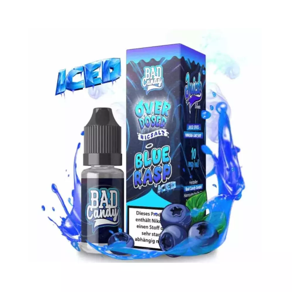 Bad Candy OVERDOSED - Blue Rasp Iced 10mg/ml Bad Candy OVERDOSED - Blue Rasp Iced 10mg/ml