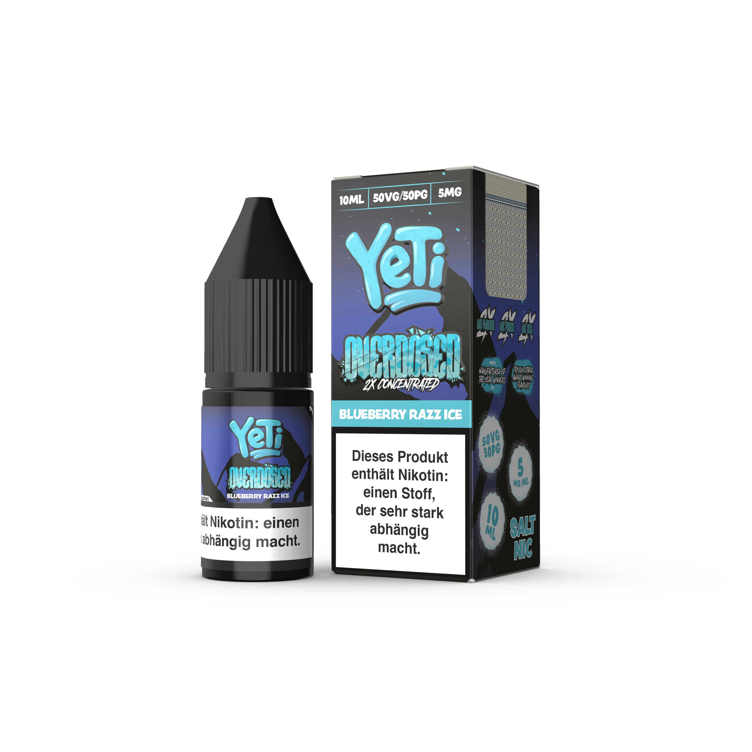 Yeti OVERDOSED - Nikotinsalz Liquid 10ml Yeti OVERDOSED - Nikotinsalz Liquid 10ml