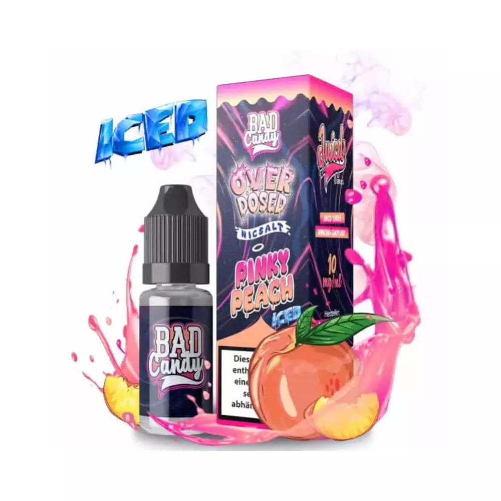 Bad Candy OVERDOSED - Pinky Peach Iced 10mg/ml Bad Candy OVERDOSED - Pinky Peach Iced 10mg/ml