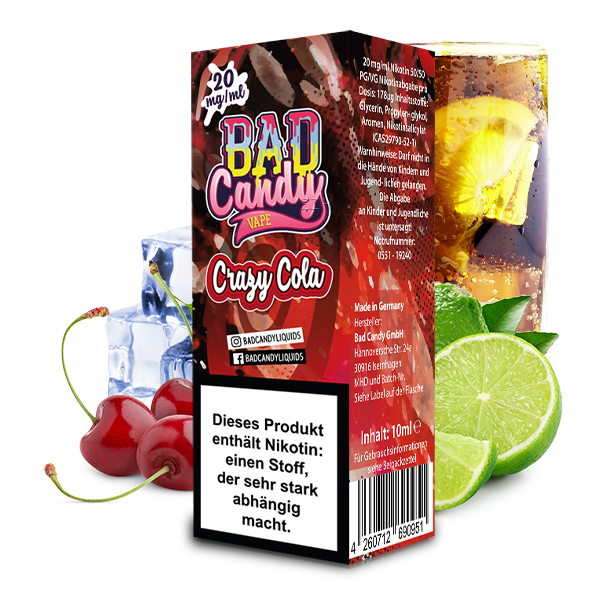 Bad Candy - Crazy Cola Nikotinsalz 10mg/ml