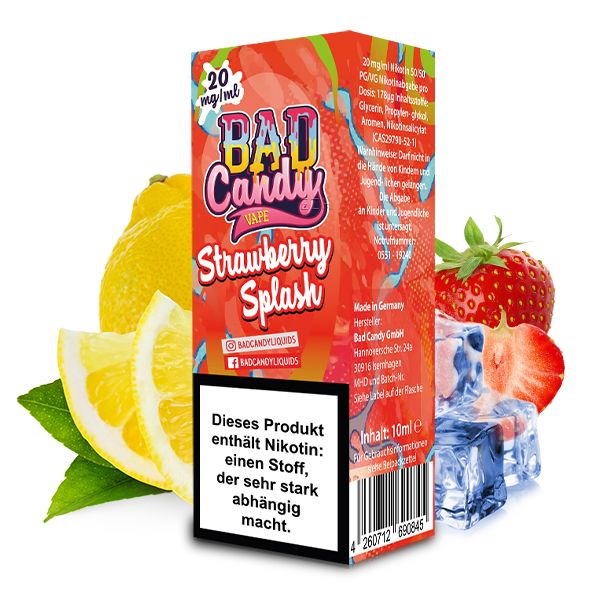 Bad Candy - Strawberry Splash Nikotinsalz 10mg/ml