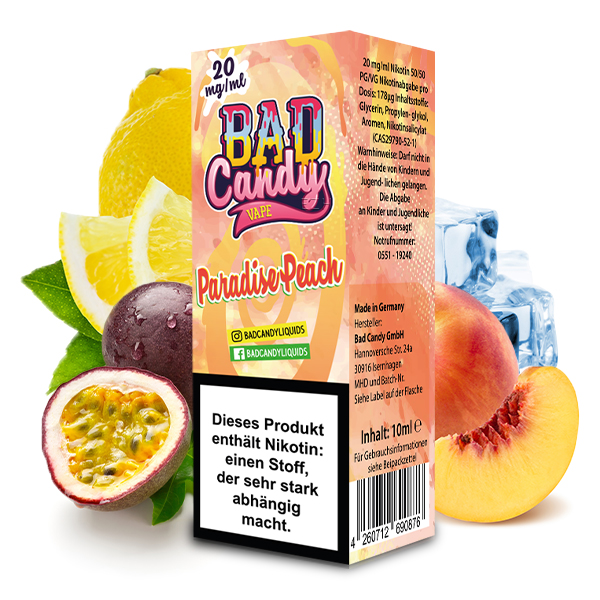 Bad Candy - Paradise Peach Nikotinsalz 10mg/ml