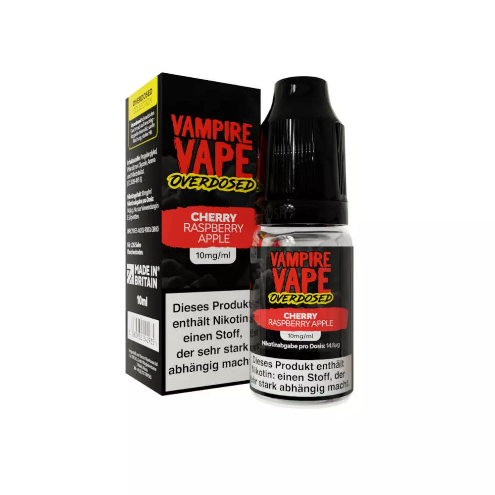Vampire Vape OVERDOSED - Nikotinsalz Liquid 10ml Vampire Vape OVERDOSED - Nikotinsalz Liquid 10ml