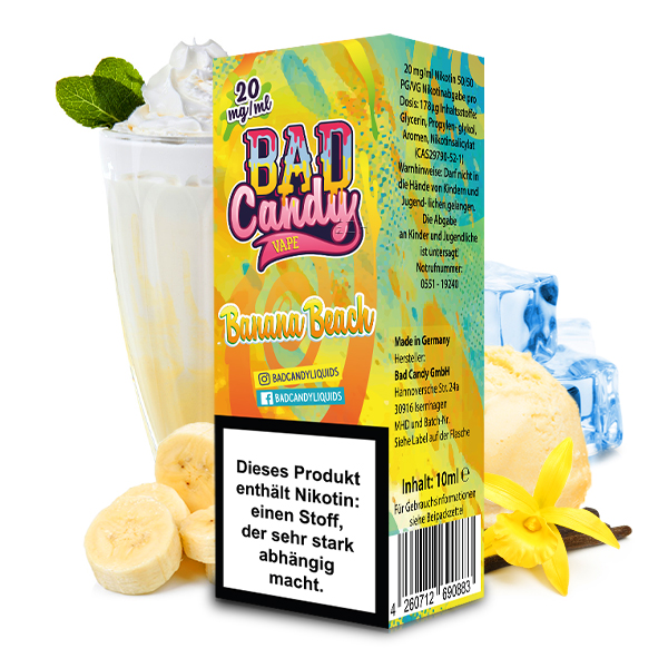 Bad Candy - Banana Beach Nikotinsalz 10mg/ml
